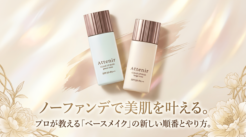 ファンデーションを使わないベースメイクのやり方のサムネイル画像